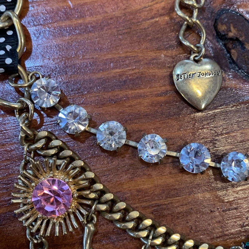 Vintage Betsey Johnson Secret Garden Ladybug Necklace - Picture 8 of 17